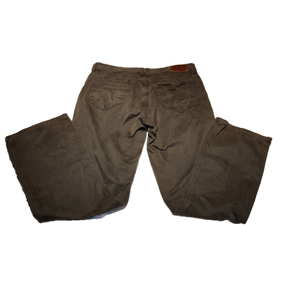 Mens Territory Ahead Jeans Size 35x32 Greyish Green - Picture 3 of 8